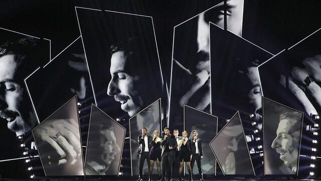 Israeli entrant Kobi Marimi in rehearsal