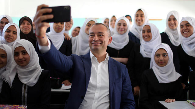 UN envoy Mladenov in Gaza (צילום: רויטרס) UN envoy Mladenov in Gaza
