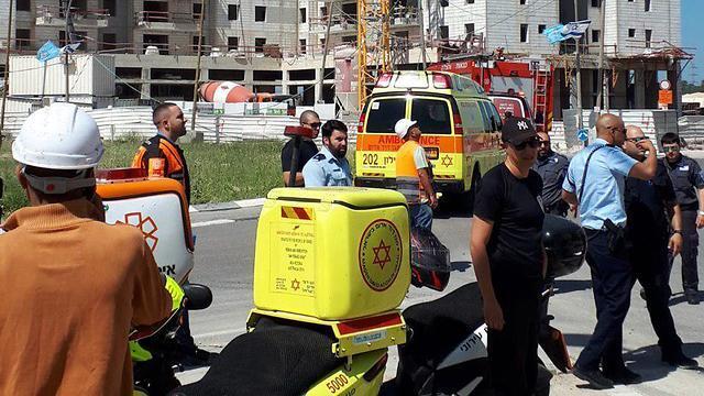 На месте аварии. Фото: МАДА (צילום: מד"א) На месте аварии. Фото: МАДА