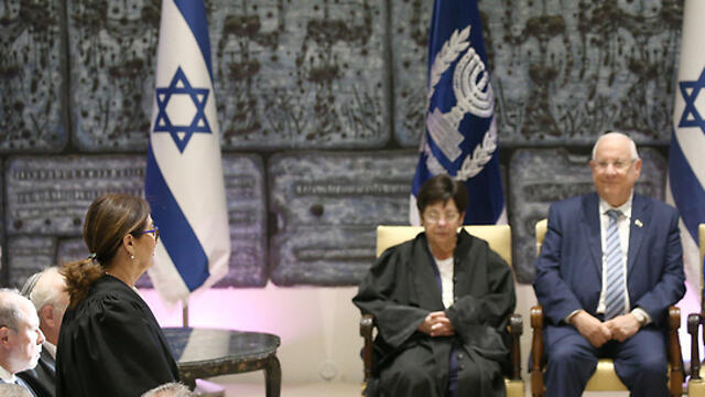 Esther Hayut is sworn in as chief justice of the Supreme Court (Photo: Ohad Zwigenberg) Esther Hayut is sworn in as chief justice of the Supreme Court