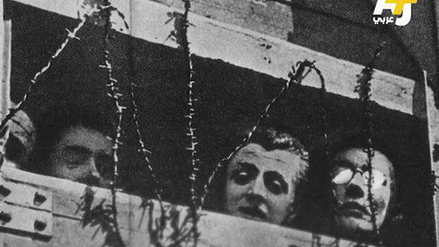 An image from the Holocaust era is used in the Al Jazeera report in Arabic (Photo: Screenshot)nullnull An image from the Holocaust era is used in the Al Jazeera report in Arabic (Photo: Screenshot)