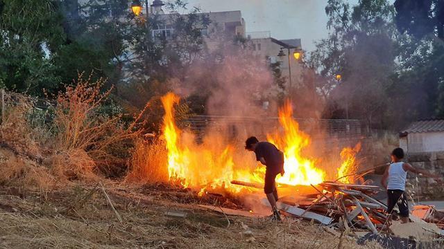 Лаг ба-oмер в иерусалимском квартале Рамот. Фото: Исха Опенхайм