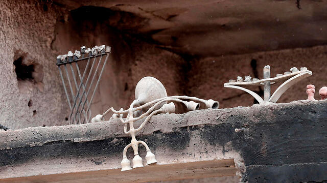 Пожар в Мево-Модиим. Фото: AFP (צילום: AFP) Пожар в Мево-Модиим. Фото: AFP