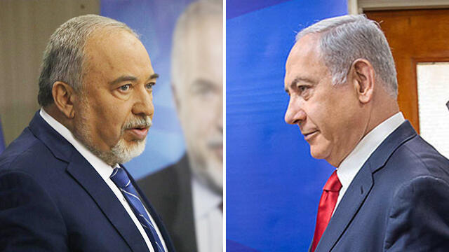 Авигдор Либерман и Биньямин Нетаниягу. Фото: Эмиль Сальман, Моти Кимхи