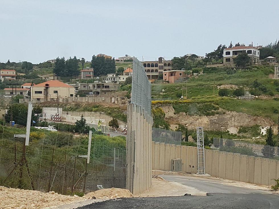 The land border between Israel and Lebanon