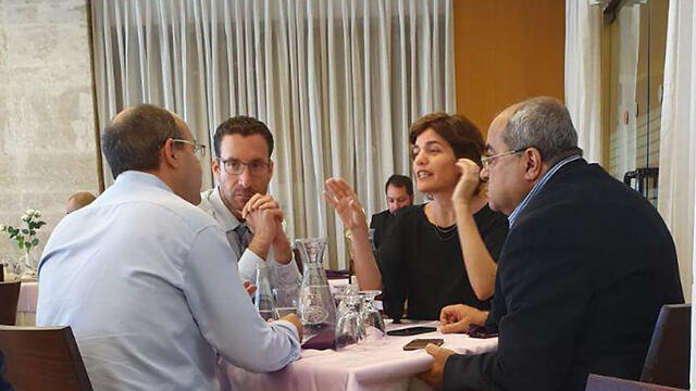 Opposition MKs meet in the Knesset cafeterianullnull Opposition MKs meet in the Knesset cafeteria