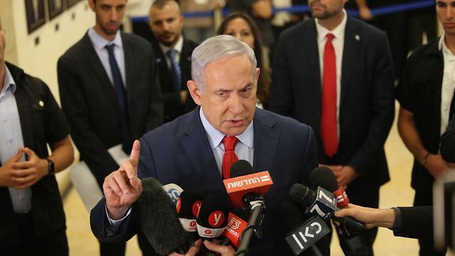 Биньямин Нетаниягу на пресс-конференции. Фото: Алекс Коломойский