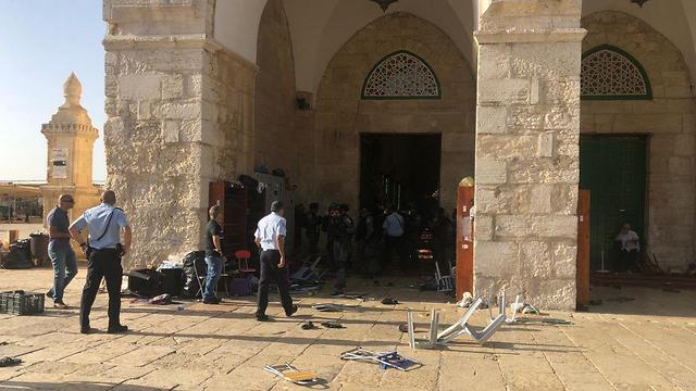 Беспорядки на Храмовой горе. Фото: пресс-служба полиции