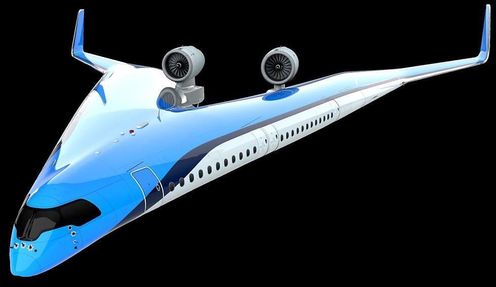 Проект Flying-V. Компьютерная графика: Технический университет Дельфта (מתוך אתר אוניברסיטת דלפט) Проект Flying-V. Компьютерная графика: Технический университет Дельфта