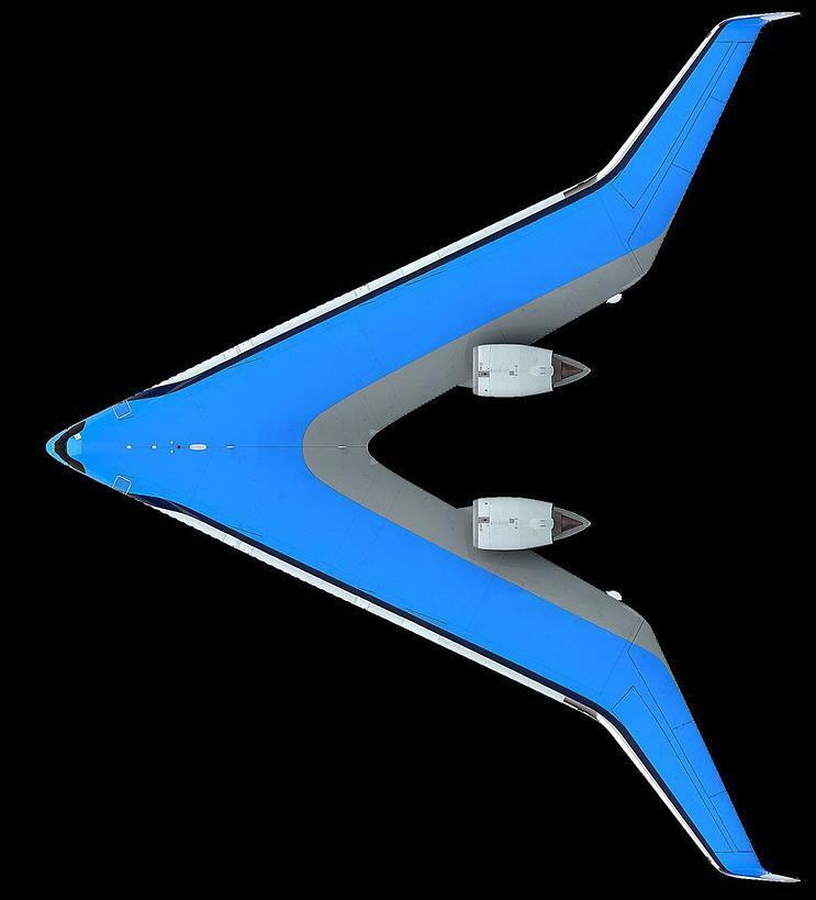 מטוס פלינג וי flying v klm (מתוך אתר אוניברסיטת דלפט) מטוס פלינג וי flying v klm