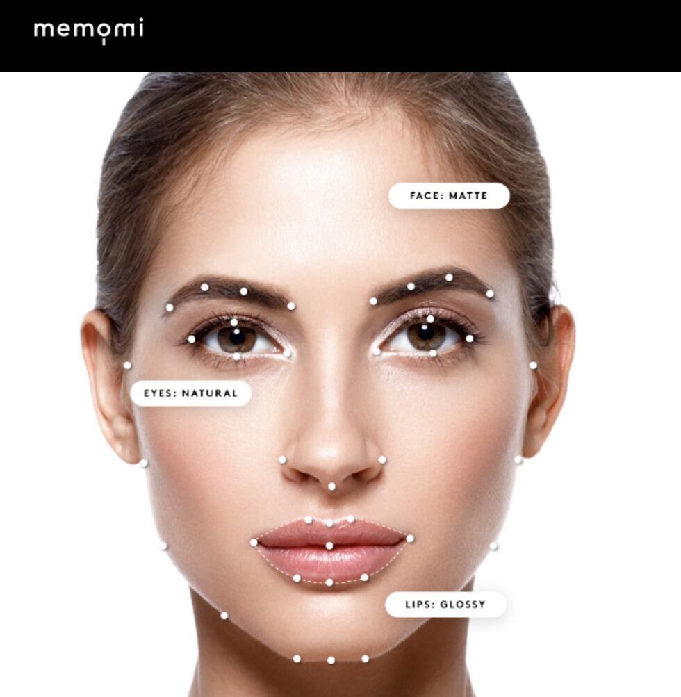 Технология "умного зеркала". Сайт memomi