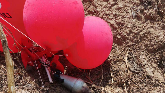 Explosive device attached to balloon found in Kibbutz Ruhama on Thursday  