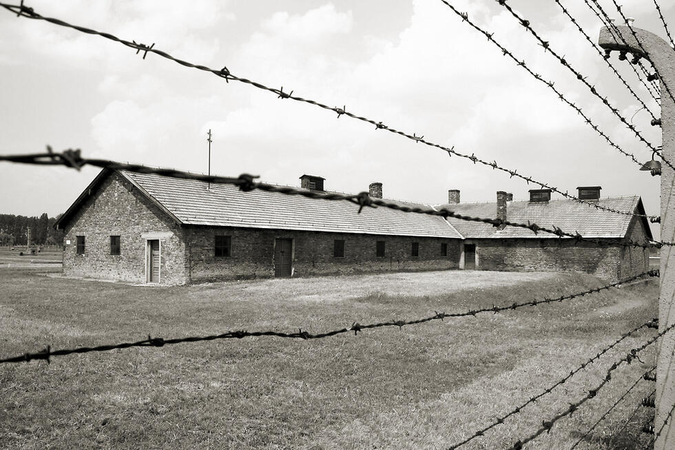 The electric fence in Auschwitz