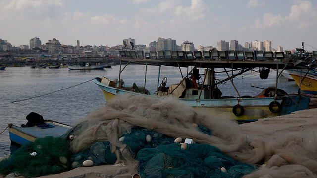 Gaza fishing boats (Photo: AP) (צילום: AP) Gaza fishing boats (Photo: AP)