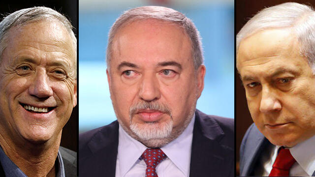 Ганц, Либерман, Нетаниягу. Фото: АР, Алекс Коломойский, Ави Муалем