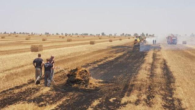 Fire extinguished in fields of Gaza border communities' farmers (צילום: ביטחון אשכול) Fire extinguished in fields of Gaza border communities' farmers