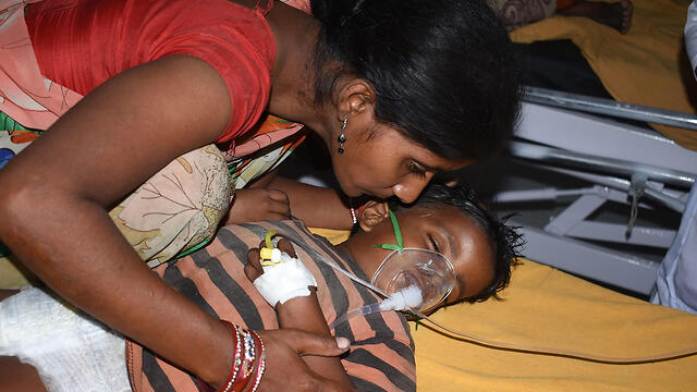 Пострадавший ребенок. Фото: AFP