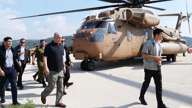 Netanyahu attends Israel's largest military drill in years (צילום: עמוס בן גרשום, לע"מ) Netanyahu attends Israel's largest military drill in years