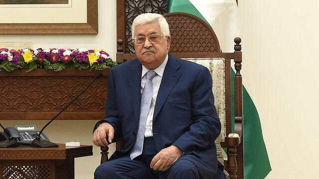Palestinian President Mahmoud Abbas at Fatah faction meeting 