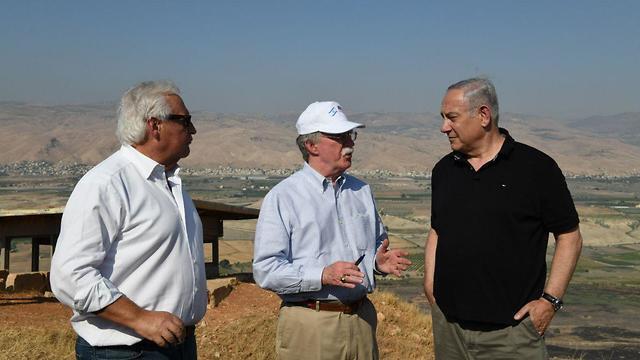 Prime Minister Netanyahu and John Bolton visit Jordan Valley 
