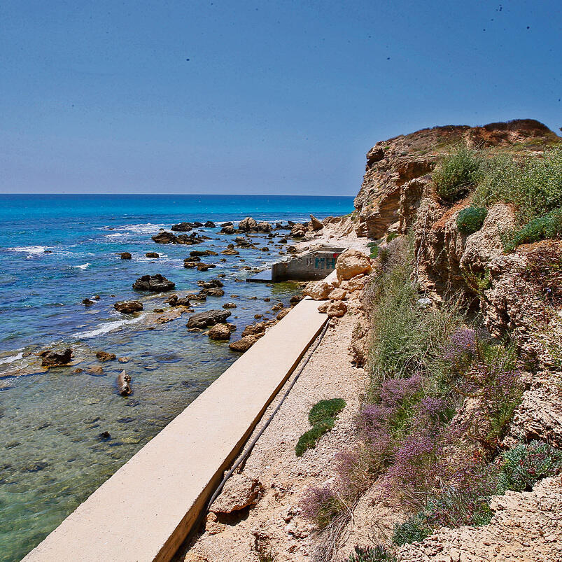 Спуск к морю в Хадере. Фото: Эльад Гершгорн