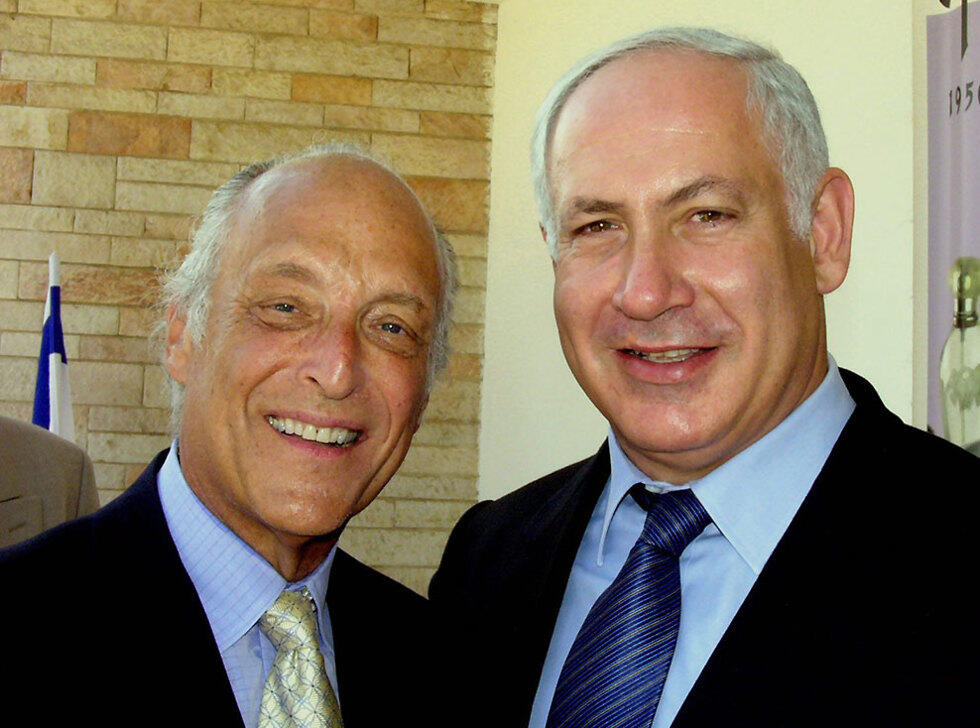 המיליונר ספנסר פרטרידג' עם רה"מ בנימין נתניהו