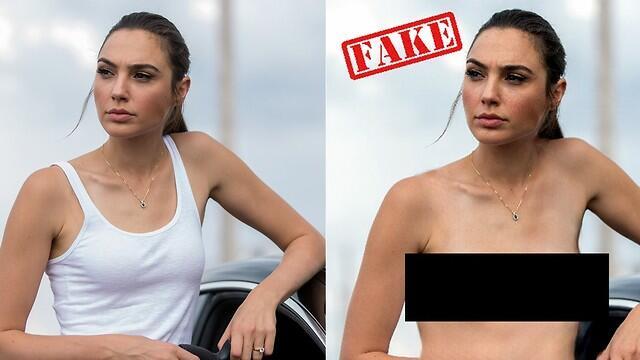Фото Галь Гадот, обработанное приложением Deep Nude. Опубликовано на сайте Vice