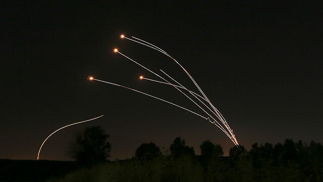 Iron Dome brings down rockets fied from Gaza at Sderot on Saturday