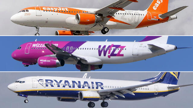 Самолеты компаний-лоукостеров. Фото: shutterstock