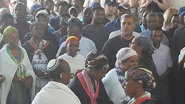 The funeral for Solomon Tekah