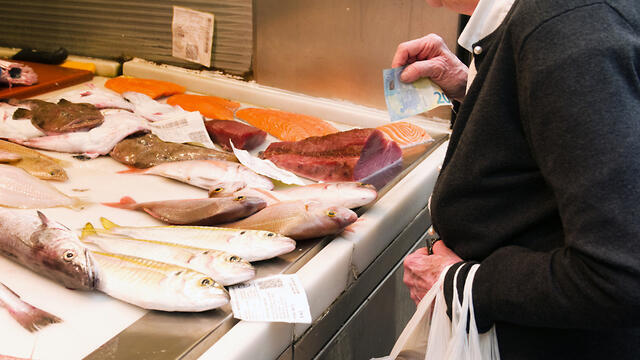 Рыбный прилавок в супермаркете. Фото: shutterstock (צילום: Shutterstock) Рыбный прилавок в супермаркете. Фото: shutterstock