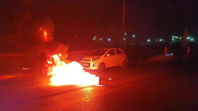 Protests in Ashkelon (Photo: Barel Efraim) (צילום: בראל אפרים) Protests in Ashkelon (Photo: Barel Efraim)