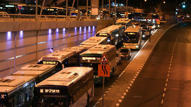 Гигантская пробка во время эфиопского протеста. Фото: Габи Хен