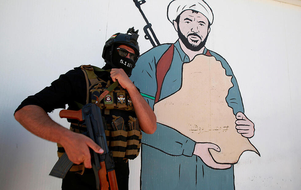 Popular Mobilization Forces (PMF) Shiite militias in Najaf, Iraq (Photo: Reuters) נג'ף עיראק עיראק אל-חשד א-שעבי PMF מיליציות שיעיות הגיוס העממי