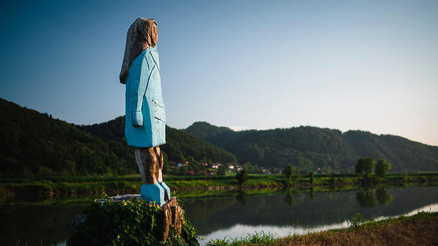 Изображение на берегу реки Сава. Фото: AFP