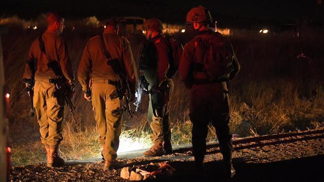 IDF forces acannig the car-ramming scene