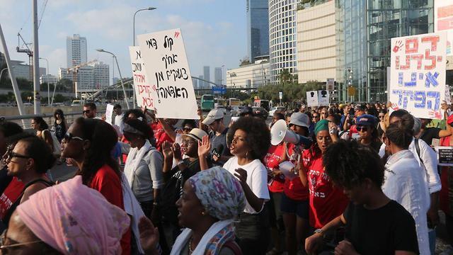 Protests in Tel Aviv on Monday 