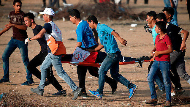  Gaza border fence riots (file photo)