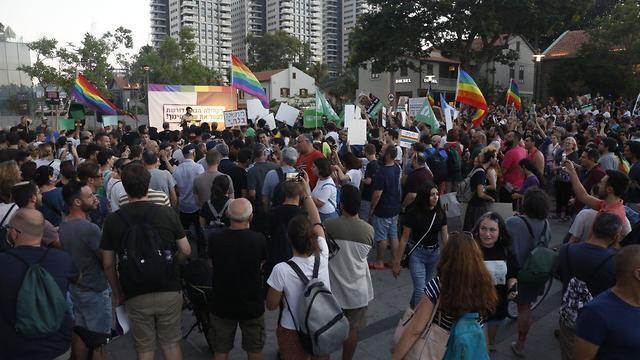 Митинг протеста в Тель-Авиве. Фото: Шауль Голан