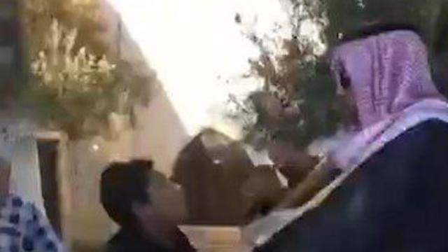 Mohammed Saud is attacked on the Temple Mountnullnull Mohammed Saud is attacked on the Temple Mount