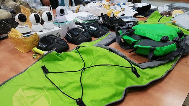 Dual-use items ordered from abroad from Gaza and confiscated by Israel (צילום: יואב זיתון) Dual-use items ordered from abroad from Gaza and confiscated by Israel