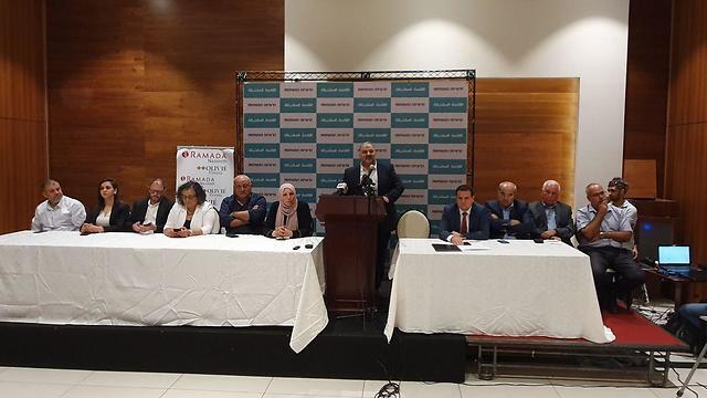 The Joint List announce their reformation during a press conference