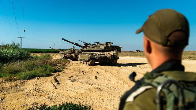 Gaza battalion drill on border (photo: IDF Spokesperson's Unit)