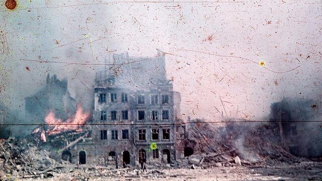 Warsaw Old Town in flames during the uprising (Photo: Wikipedia) Warsaw Old Town in flames during the uprising