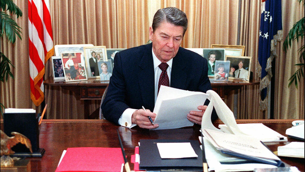 נשיא ארה"ב לשעבר רונלד רייגן