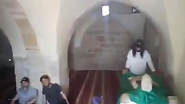 Jewish extremist in what is believed to be the burial site of the prophet Aaron in Jordan