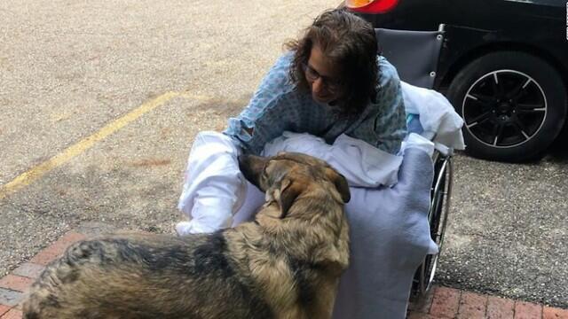 Мари Трейнер и ее овчарка