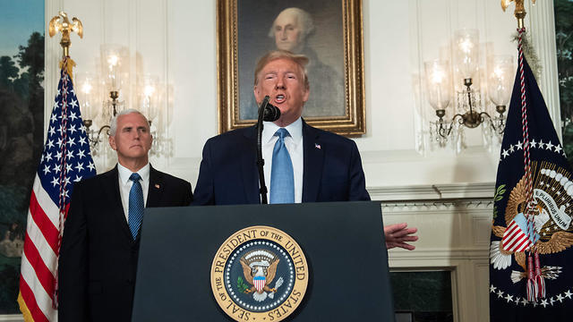 US President Donald Trump speaks alongside Vice President Mike Pence from the Diplomatic Reception Room of the White House in Washington, DC, August 5, 2019 (Photo: AFP) US President Donald Trump speaks alongside Vice President Mike Pence from the Diplomatic Reception Room of the White House in Washington, DC, August 5, 2019