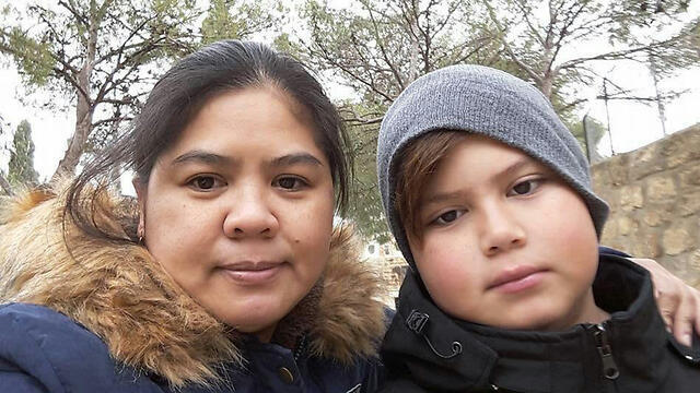 Розмари Перес и ее сын Роан