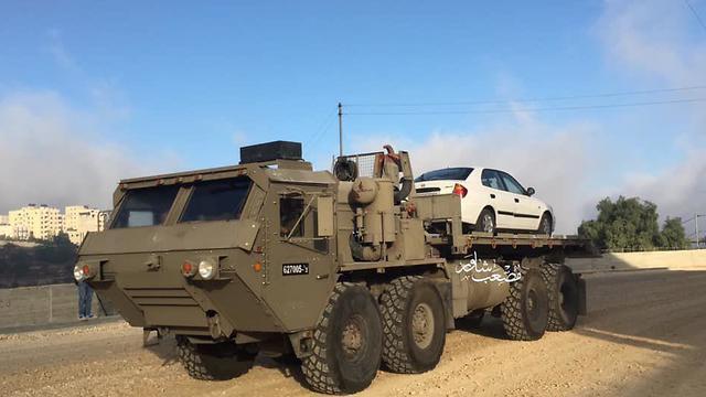 Конфискованный возле Хеврона автомобиль